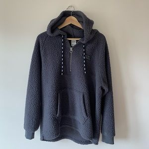 Gray sherpa hoodie